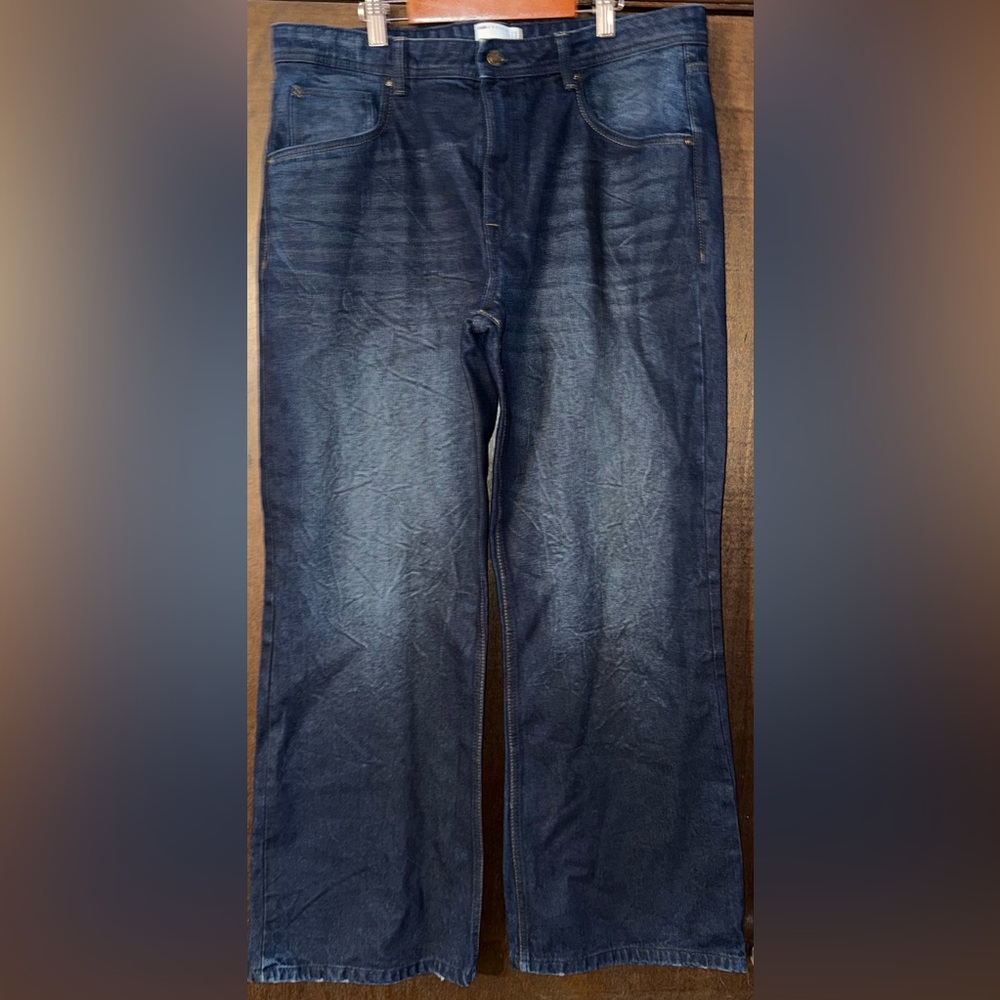 ASOS Men's Dark Blue Bootcut Jeans